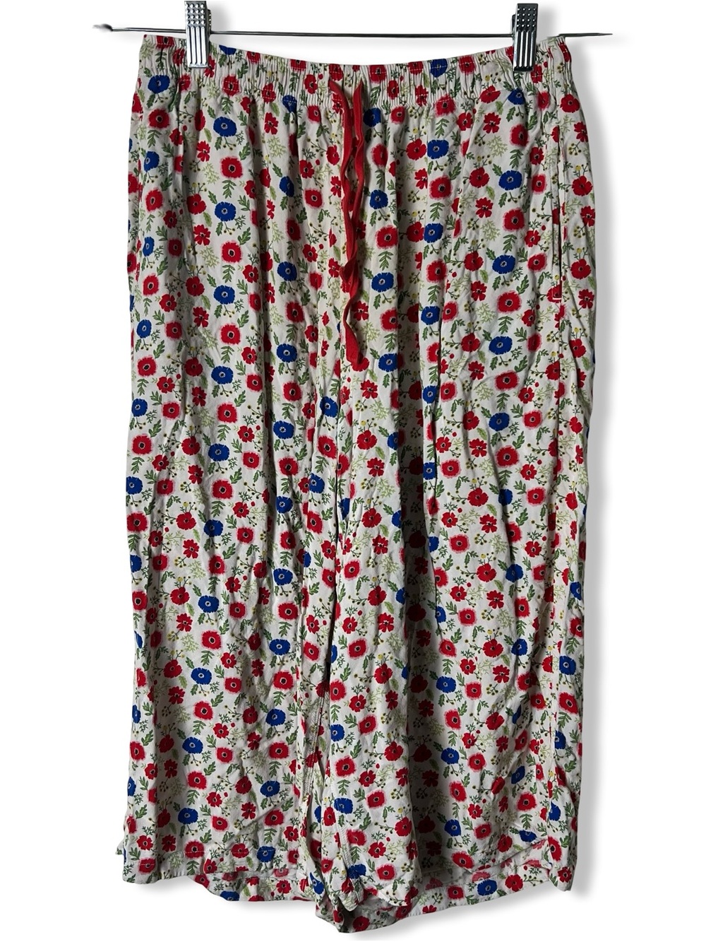 Uniqlo X Studio Sanderson Relaco 3/4 Loungewear Capri Shorts Pants Floral Sz. M
